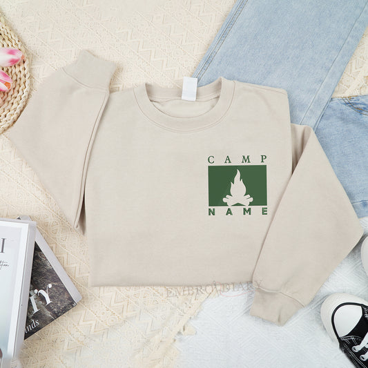 Custom Camping Sweatshirt, Customized Camp Walden Shirt, Parent Trap Shirt, Bachelorette Camp Party Shirt, Nature Lover Gifts